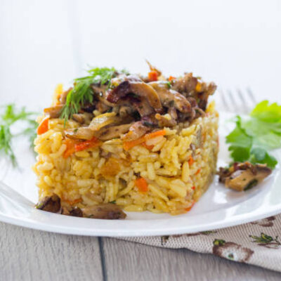 Mushroom Pilau Rice